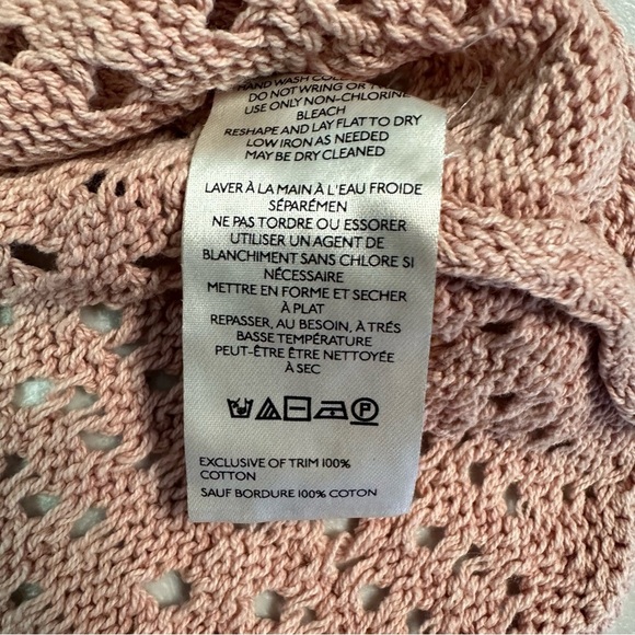 Free People Crochet Lace Blouse in Dusty Pink - Picture 8 of 8